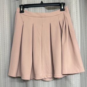 SHEIN Blush Pink Skater Skirt